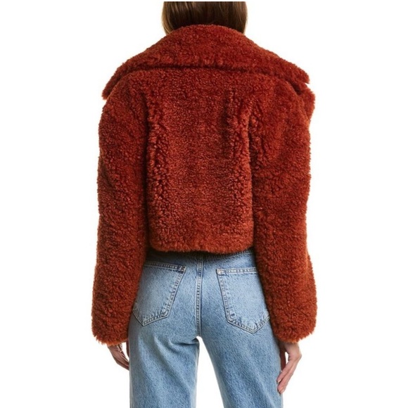 Ronny Kobo Helena Coat Boucle Jacket Teddy Fleece Sherpa sz Medium - Picture 3 of 10